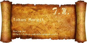 Tokos Margit névjegykártya
